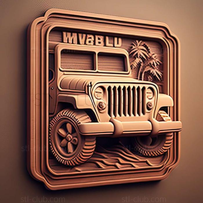 3D мадэль Jeep CJ (STL)